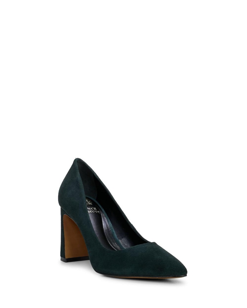 Vince Camuto Dalmanara Podpätky Damske Evergreen Suede | HSXD-81397