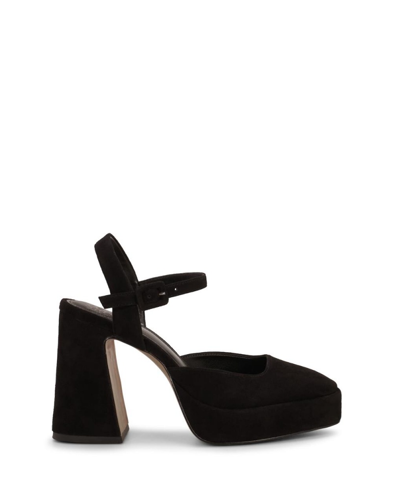 Vince Camuto Dede Platforme By Up Buttercup Topanky Na Platforme Damske Čierne | TZNJ-52491