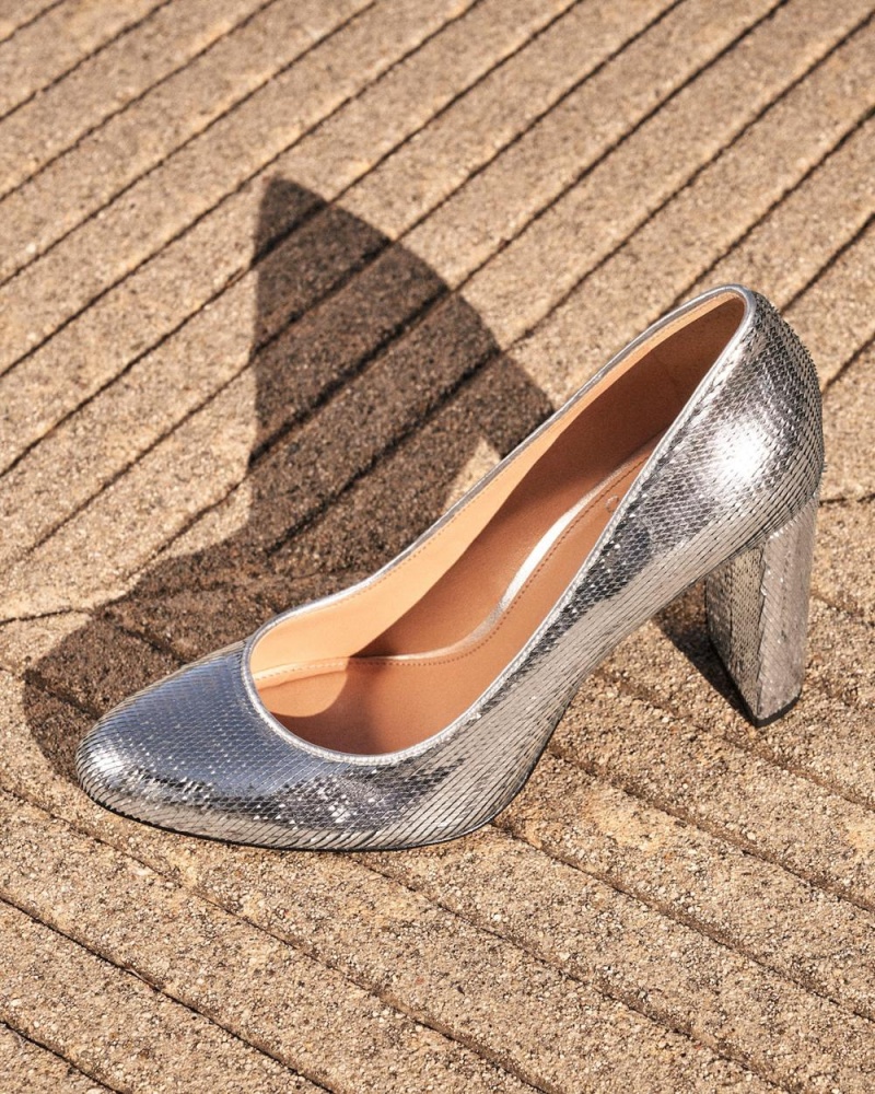 Vince Camuto Desimmys Podpätky Damske Strieborne | UTWO-40186
