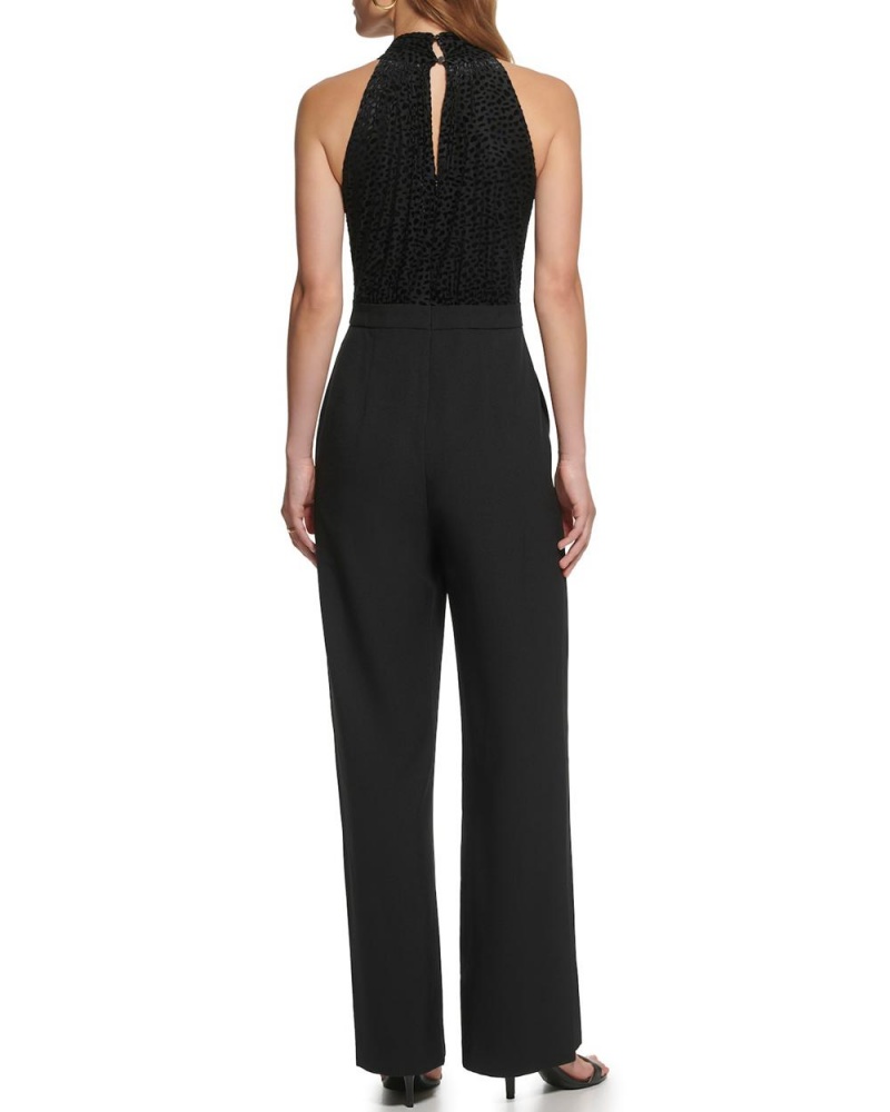 Vince Camuto Devore Bow-Neck Kombineza Damske Čierne | PEQW-21056