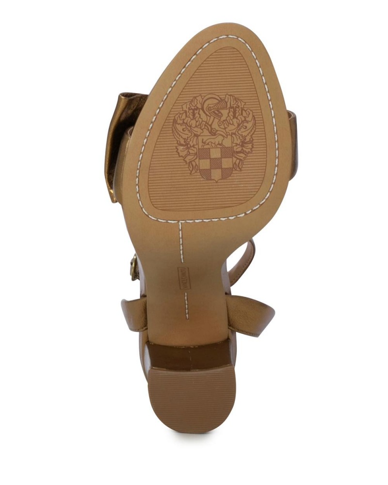 Vince Camuto Dominik Sandale Damske Zlate | EAYQ-58716