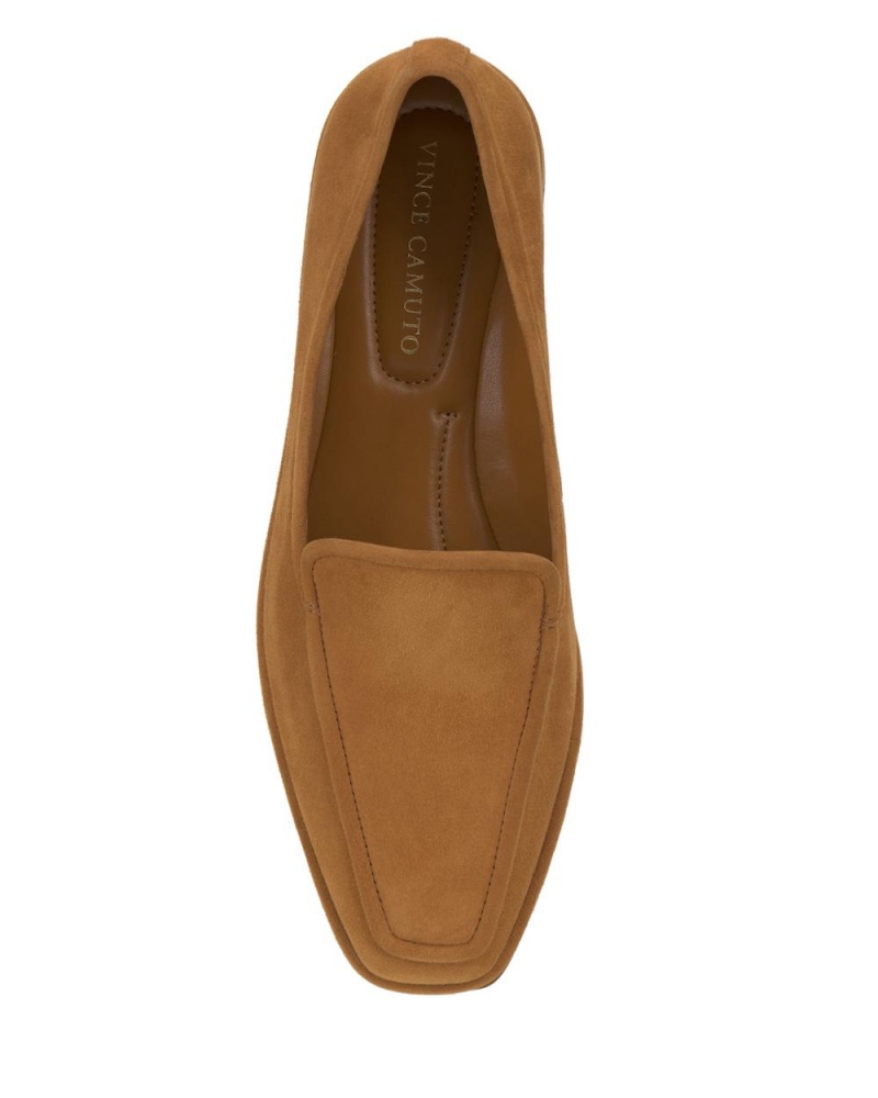 Vince Camuto Drananda Mokasiny Damske Golden Rod Suede | KMOY-17486
