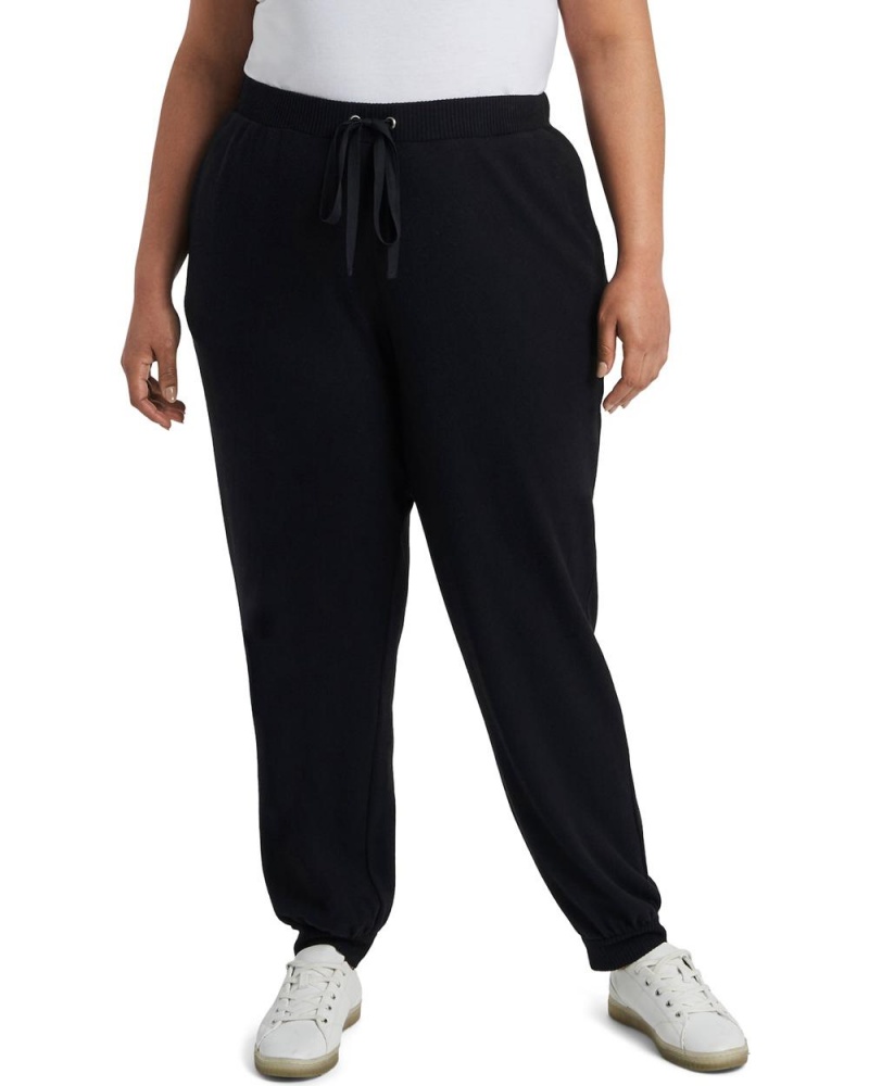 Vince Camuto Drawstring Jogger (Plus Size) Nohavice Damske Čierne | KOEY-27493