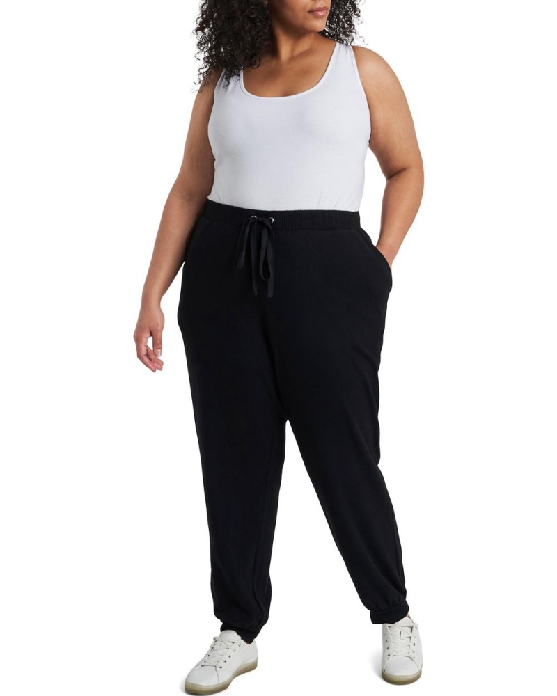 Vince Camuto Drawstring Jogger (Plus Size) Nohavice Damske Čierne | KOEY-27493