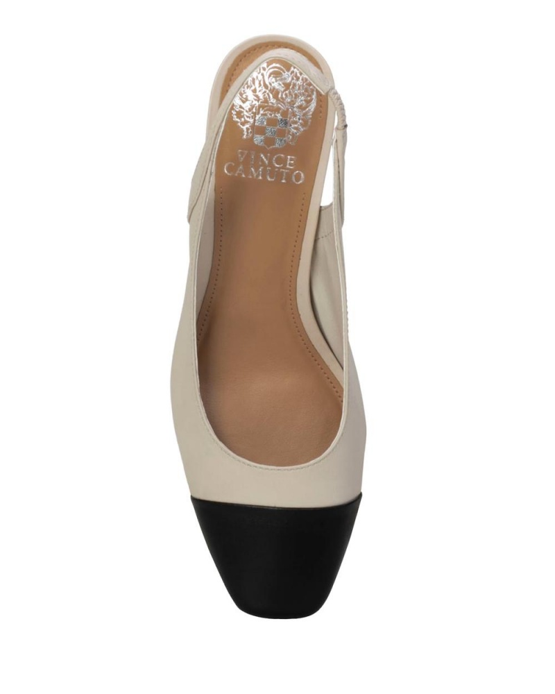 Vince Camuto Elaine Cap-Spicou Slingback Podpätky Damske Čierne | QIJF-14863
