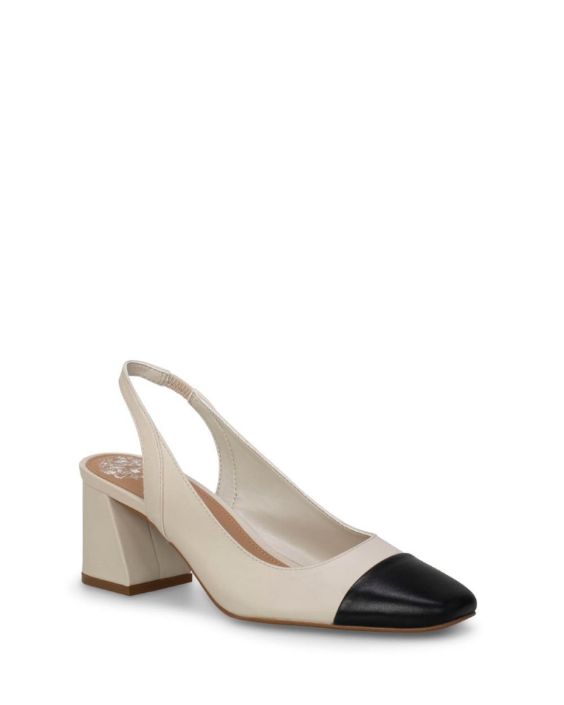 Vince Camuto Elaine Cap-Spicou Slingback Podpätky Damske Čierne | QIJF-14863