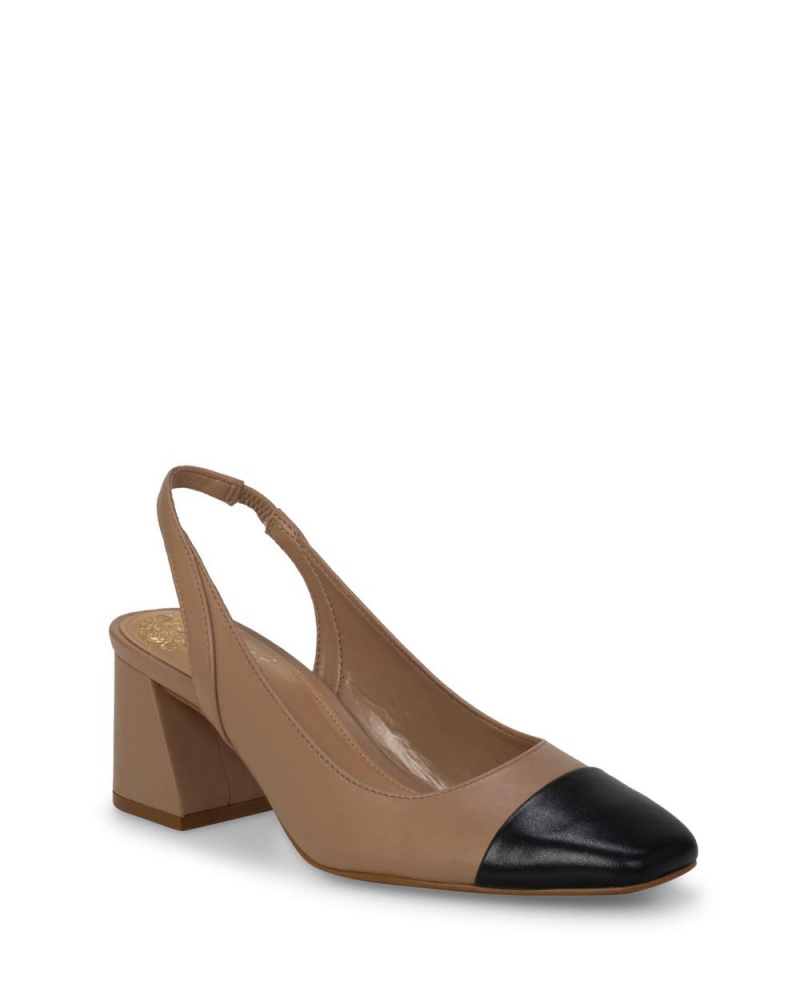 Vince Camuto Elaine Cap-Spicou Slingback Podpätky Damske Čierne | IOCR-31268