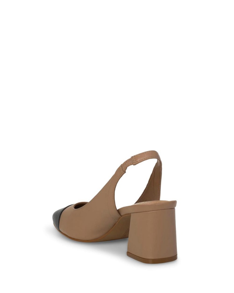 Vince Camuto Elaine Cap-Spicou Slingback Podpätky Damske Čierne | IOCR-31268