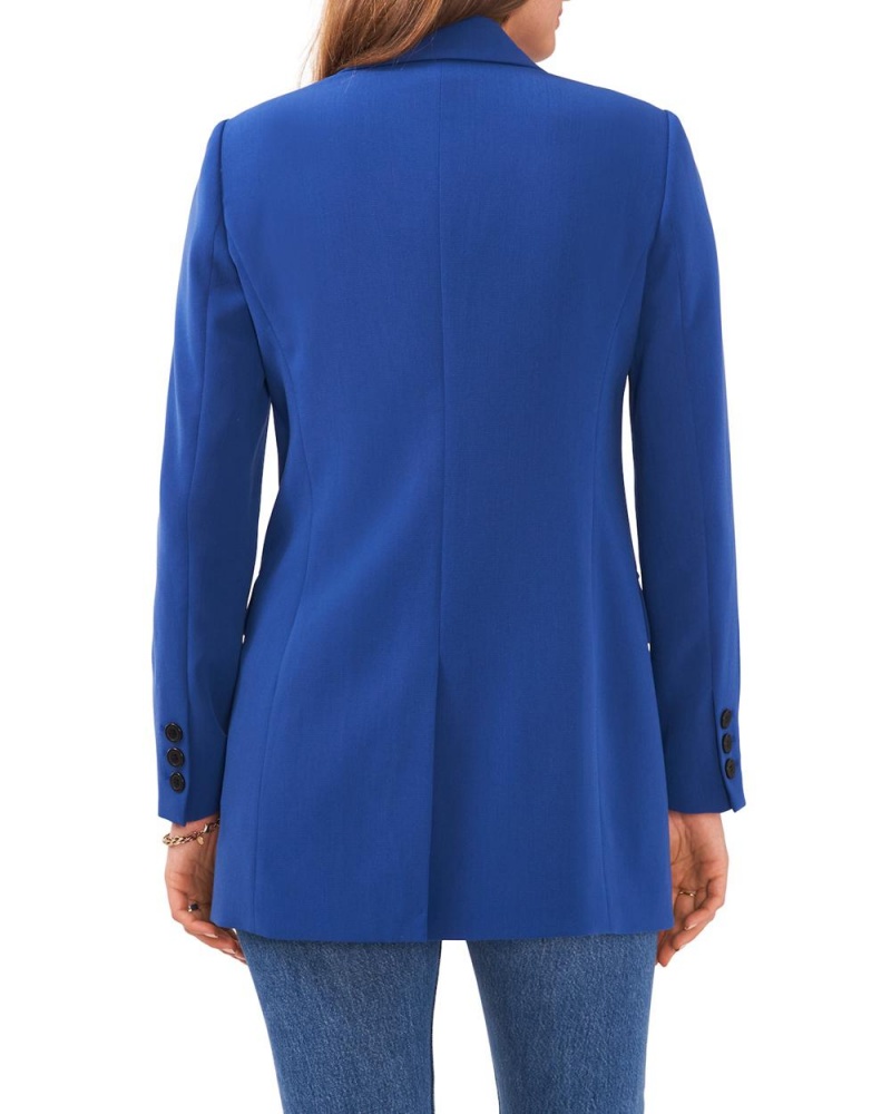Vince Camuto Embroidered-Sleeve Tie-Detail Topy Damske Modre | YIGZ-58264