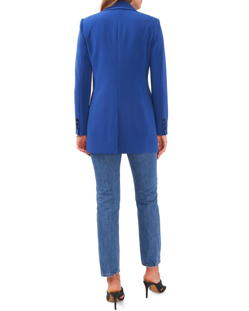 Vince Camuto Embroidered-Sleeve Tie-Detail Topy Damske Modre | YIGZ-58264