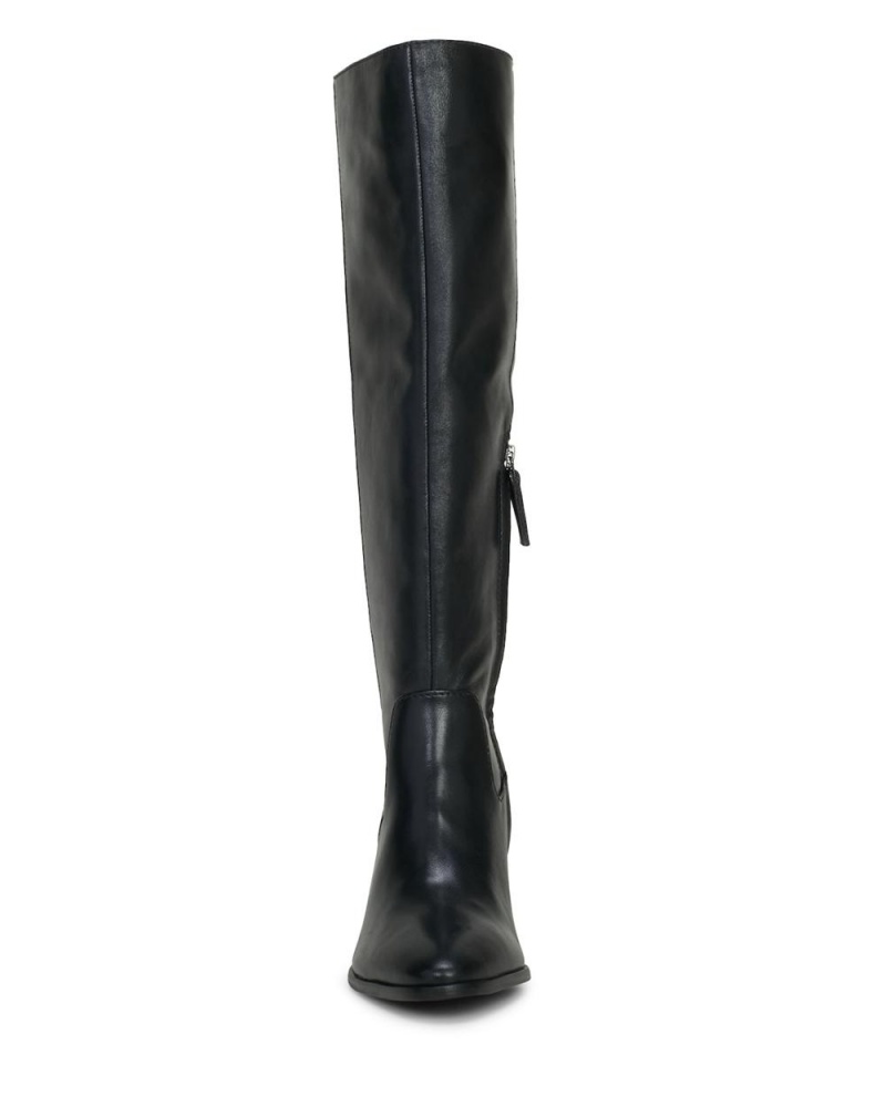 Vince Camuto Evronna Siroke Topanky-Calf Čižmy Nad Kolená Damske Čierne | KYFW-19823