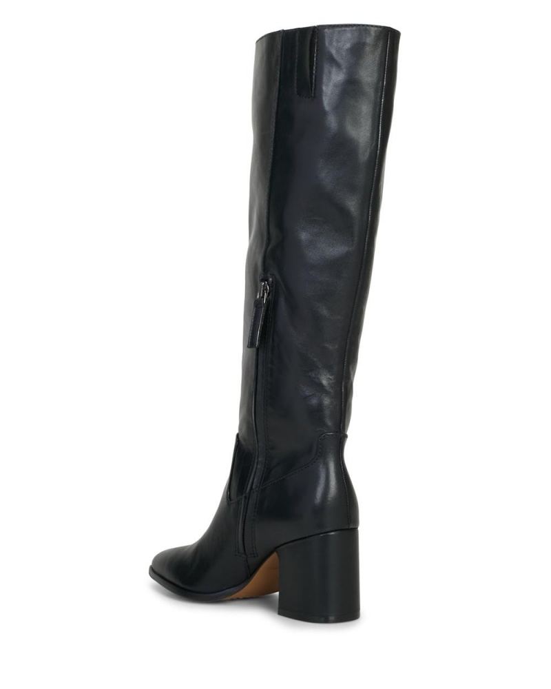 Vince Camuto Evronna Siroke Topanky-Calf Čižmy Nad Kolená Damske Čierne | KYFW-19823