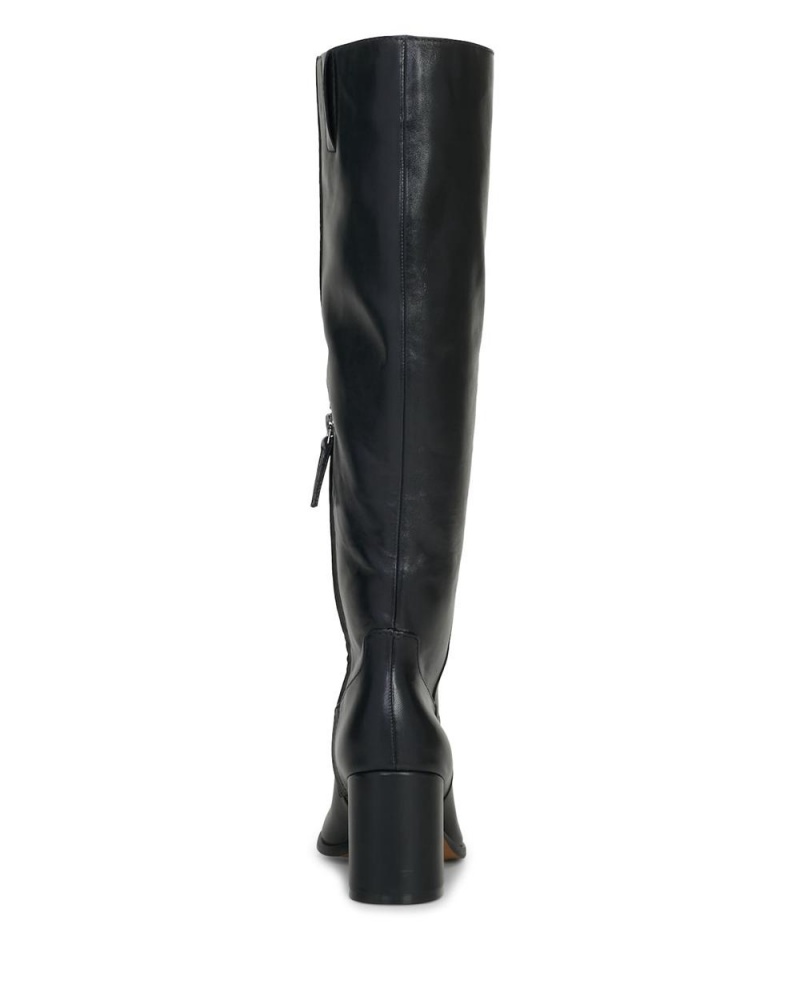 Vince Camuto Evronna Siroke Topanky-Calf Čižmy Nad Kolená Damske Čierne | KYFW-19823