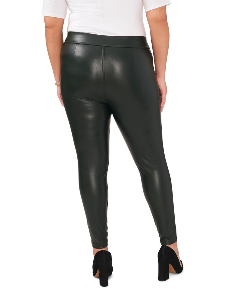 Vince Camuto Faux Kozene Stretch (Plus Size) Nohavice Damske Zelene Tmavo | UTRD-23564