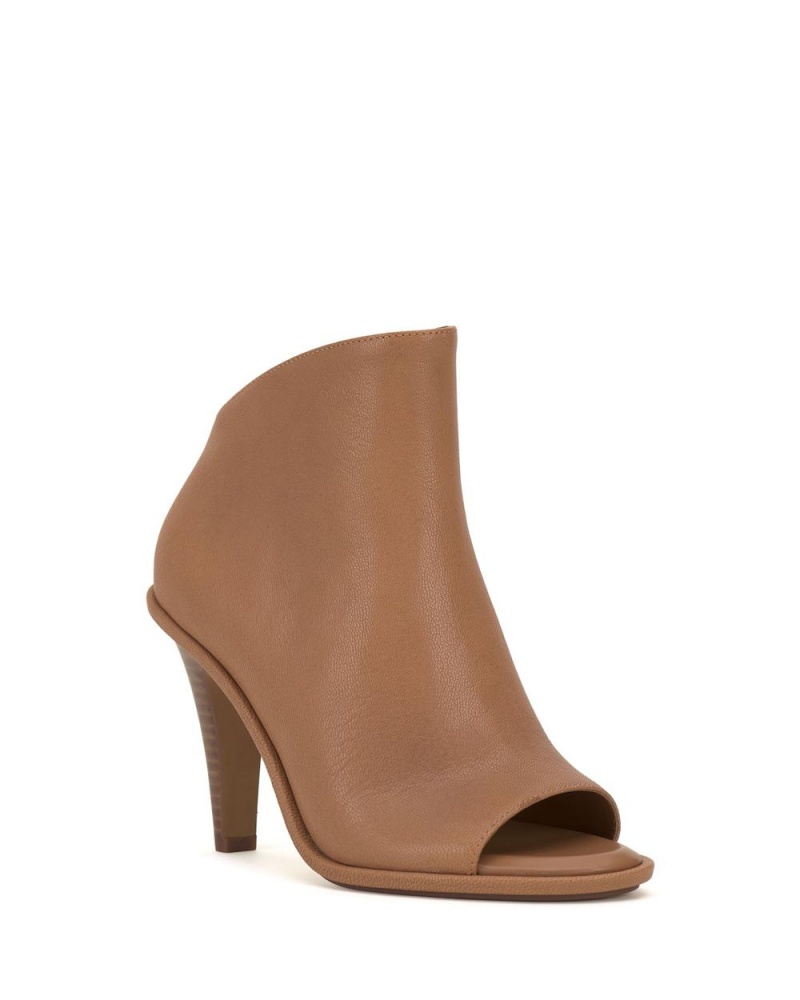 Vince Camuto Finndaya Peep-Spicou Kotnikove Topanky Damske Hnede Svetlo | HEPO-74098