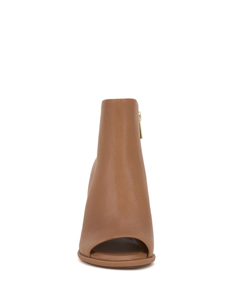Vince Camuto Finndaya Peep-Spicou Kotnikove Topanky Damske Hnede Svetlo | HEPO-74098