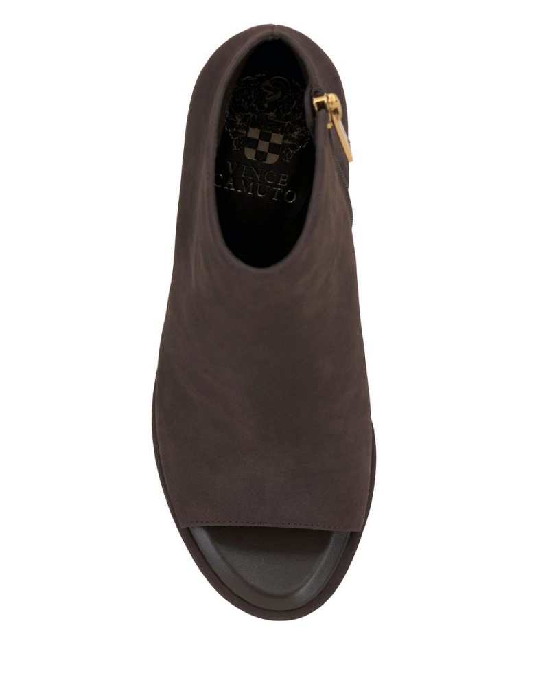 Vince Camuto Finndaya Peep-Spicou Kotnikove Topanky Damske Hnede | CQYU-26049