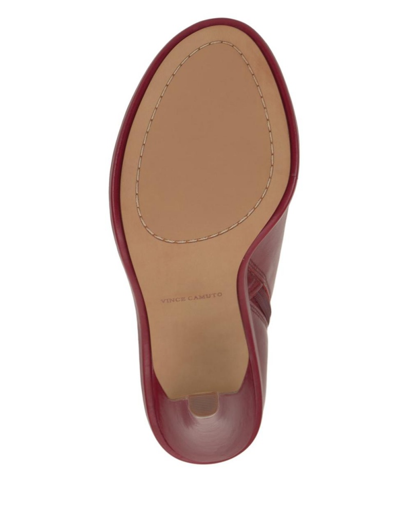 Vince Camuto Finndaya Peep-Spicou Kotnikove Topanky Damske Červené | CTEY-37856