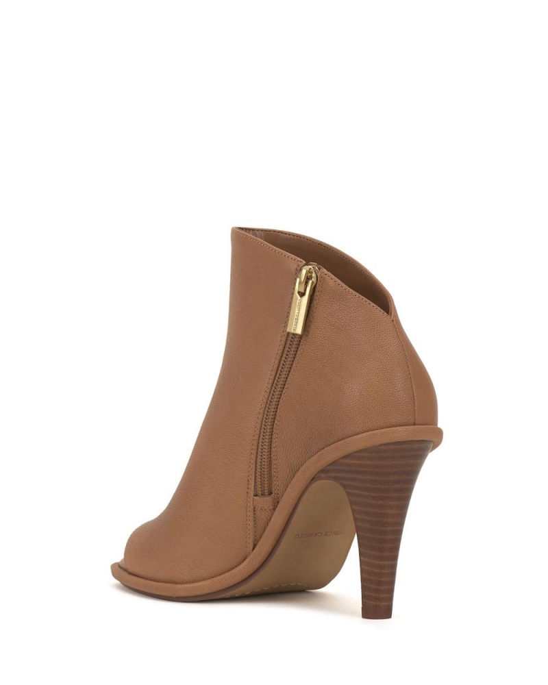 Vince Camuto Finndaya Peep-Spicou Podpätky Damske Hnede Svetlo | UKZB-16452