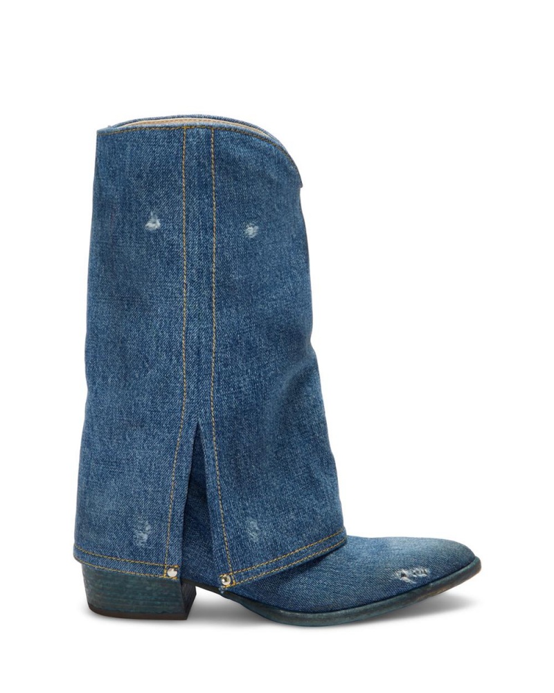 Vince Camuto Franns Kozene Cizmy Damske Modre | TCPU-67549