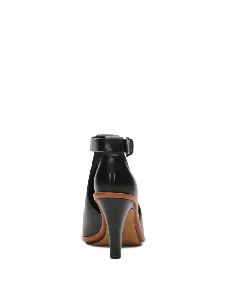 Vince Camuto Frasper Peep Spicou Shootie Sandale Damske Čierne | HBFT-23569