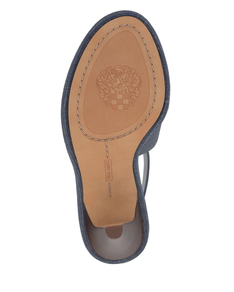 Vince Camuto Frasper Peep Spicou Shootie Sandale Damske Modre | EJCX-94157
