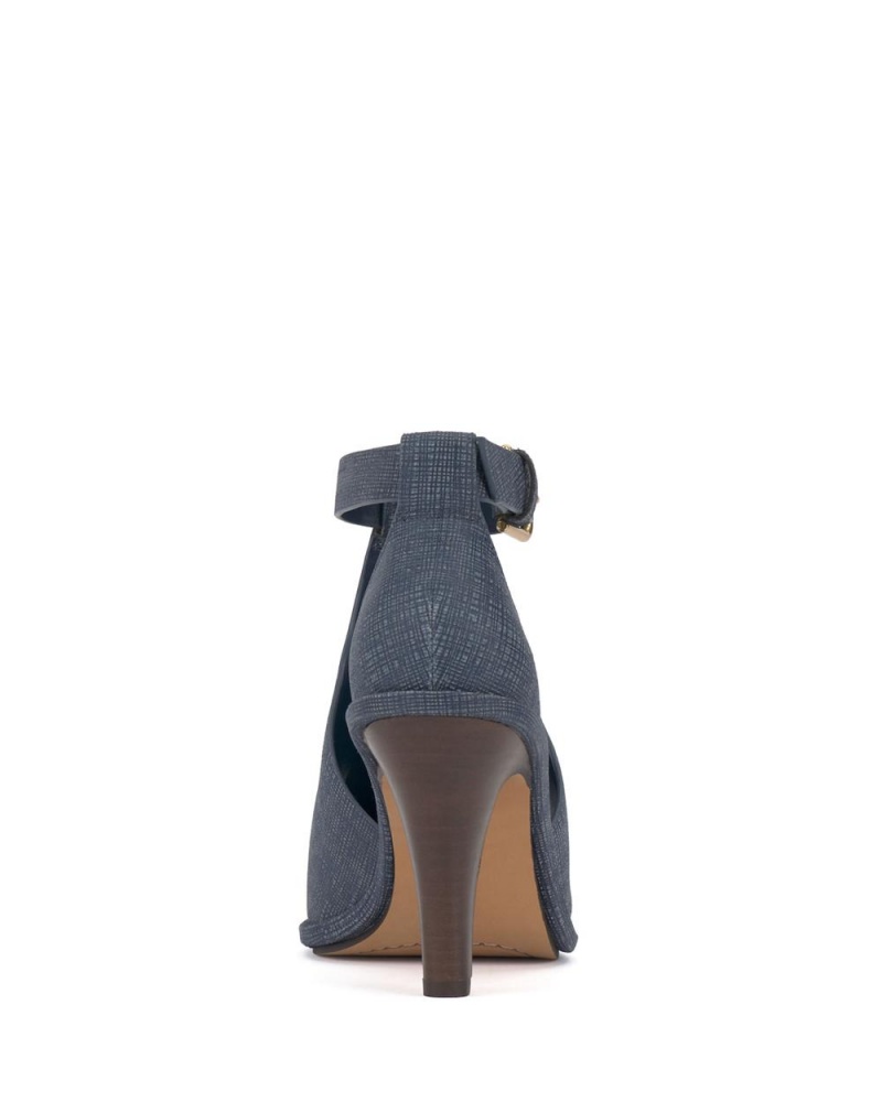 Vince Camuto Frasper Peep Spicou Shootie Sandale Damske Modre | EJCX-94157