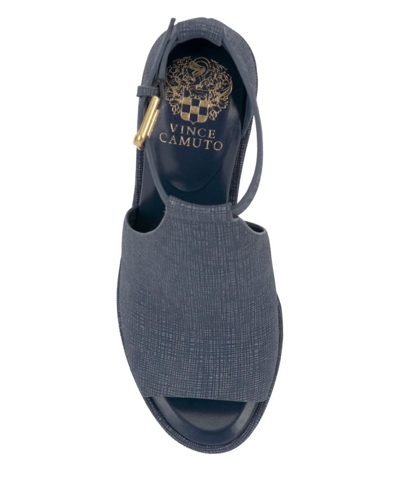 Vince Camuto Frasper Peep Spicou Shootie Sandale Damske Modre | EJCX-94157