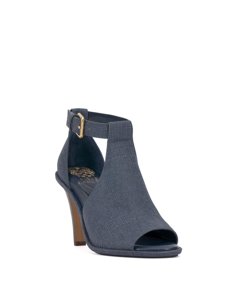 Vince Camuto Frasper Peep Spicou Shootie Sandale Damske Modre | EJCX-94157