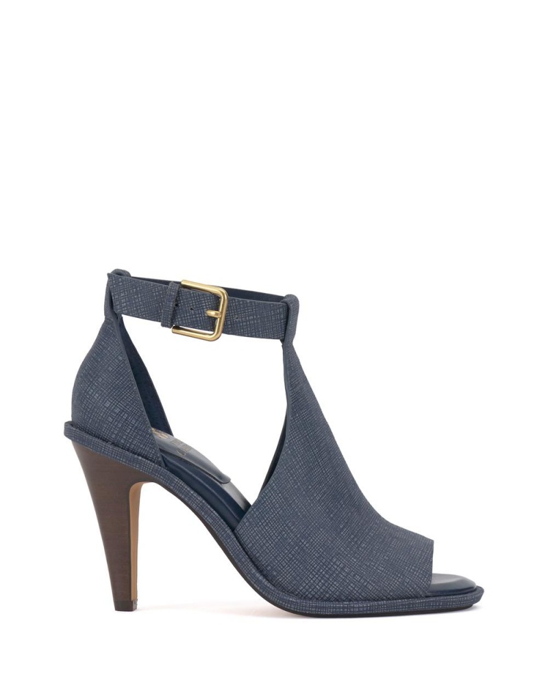 Vince Camuto Frasper Peep Spicou Shootie Sandale Damske Modre | EJCX-94157