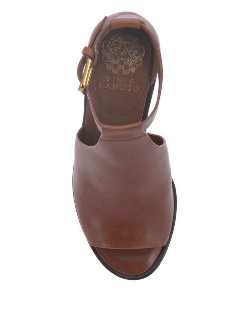 Vince Camuto Frasper Peep Spicou Shootie Podpätky Damske Hnede | WQXU-62798