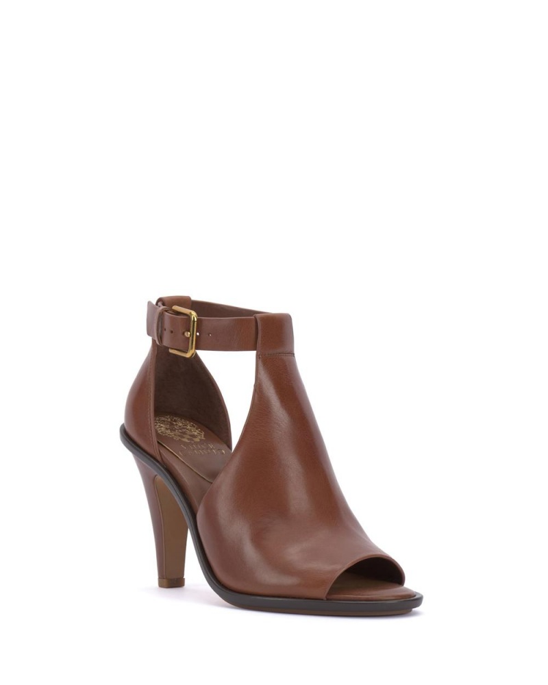 Vince Camuto Frasper Peep Spicou Shootie Podpätky Damske Hnede | WQXU-62798