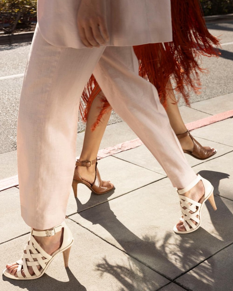 Vince Camuto Frasper Peep Spicou Shootie Podpätky Damske Hnede | SWLV-27481