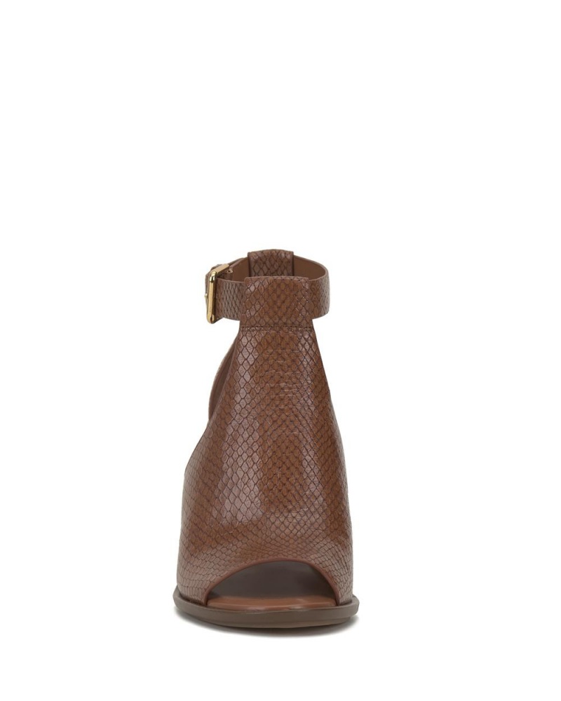 Vince Camuto Frasper Peep Spicou Shootie Sandale Damske Hnede | DMRH-85230
