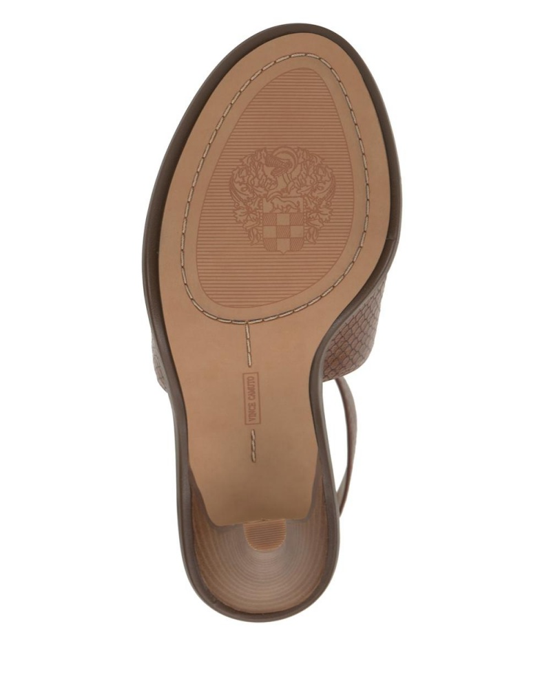 Vince Camuto Frasper Peep Spicou Shootie Sandale Damske Hnede | DMRH-85230