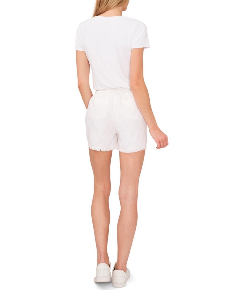 Vince Camuto Frayed-Hem Shorts Kratasy Damske Biele | CHLA-72130