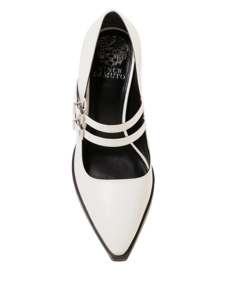 Vince Camuto Gessyca Podpätky Damske Krém Biele | UXSV-14927