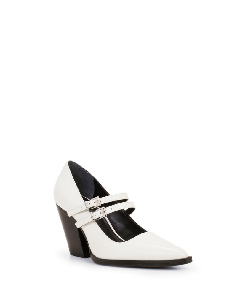 Vince Camuto Gessyca Podpätky Damske Krém Biele | UXSV-14927