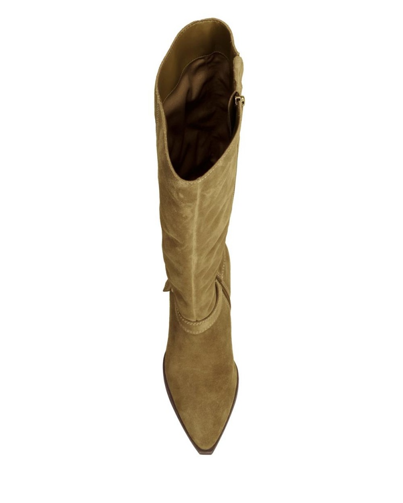 Vince Camuto Grathlyn Siroke Topanky-Calf Vysoke Cizmy Damske Hnede | BDGL-63018