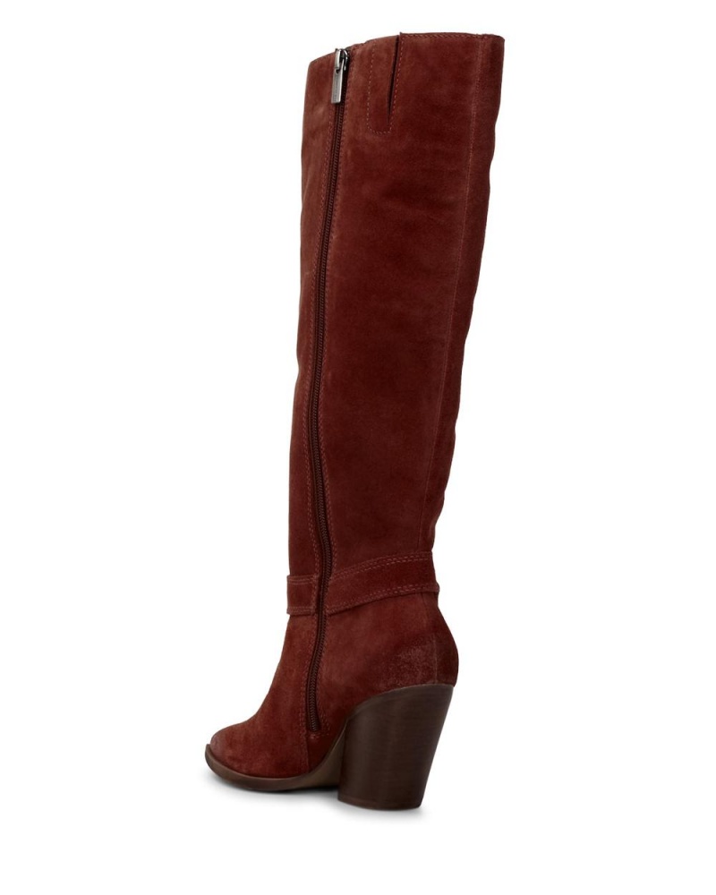 Vince Camuto Grathlyn Vysoke Cizmy Damske Bordove | YNJA-31684
