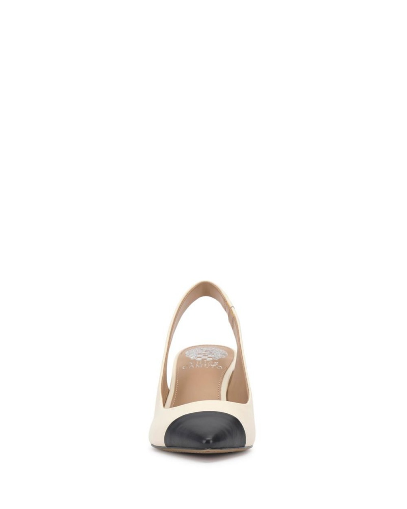 Vince Camuto Hailenda Podpätky Damske Biele Čierne | KYAJ-53126