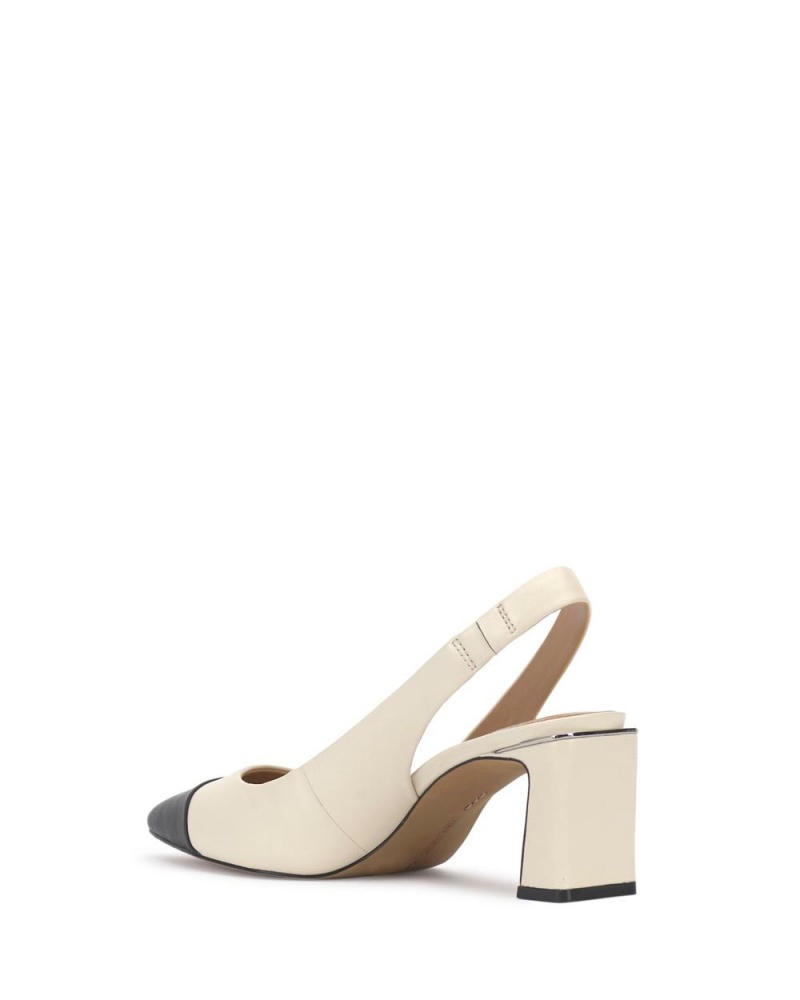 Vince Camuto Hailenda Podpätky Damske Biele Čierne | KYAJ-53126