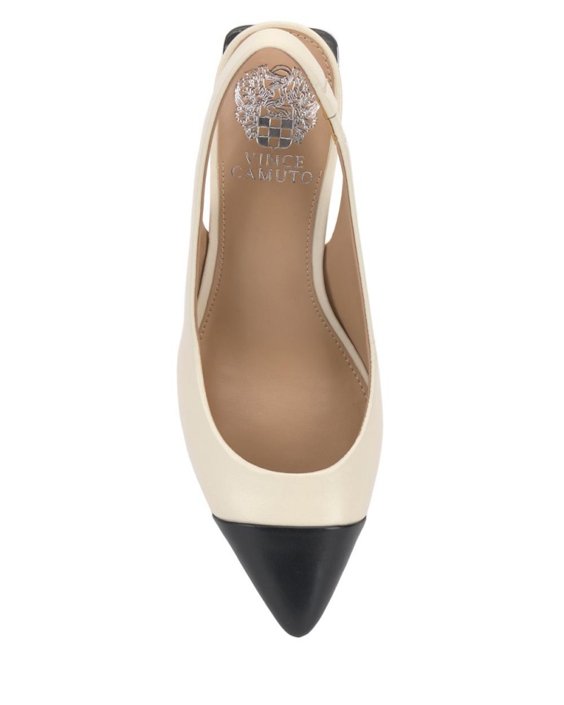Vince Camuto Hailenda Podpätky Damske Biele Čierne | KYAJ-53126