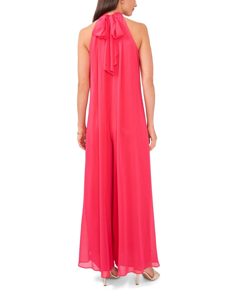 Vince Camuto Halter-Neck Siroke Topanky-Leg Kombineza Damske Červené | VSWG-43076