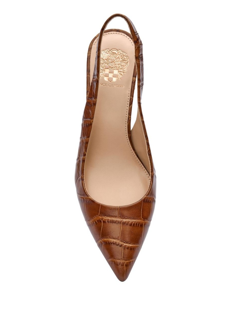 Vince Camuto Hamden Slingback Podpätky Damske Hnede | MIXY-02539