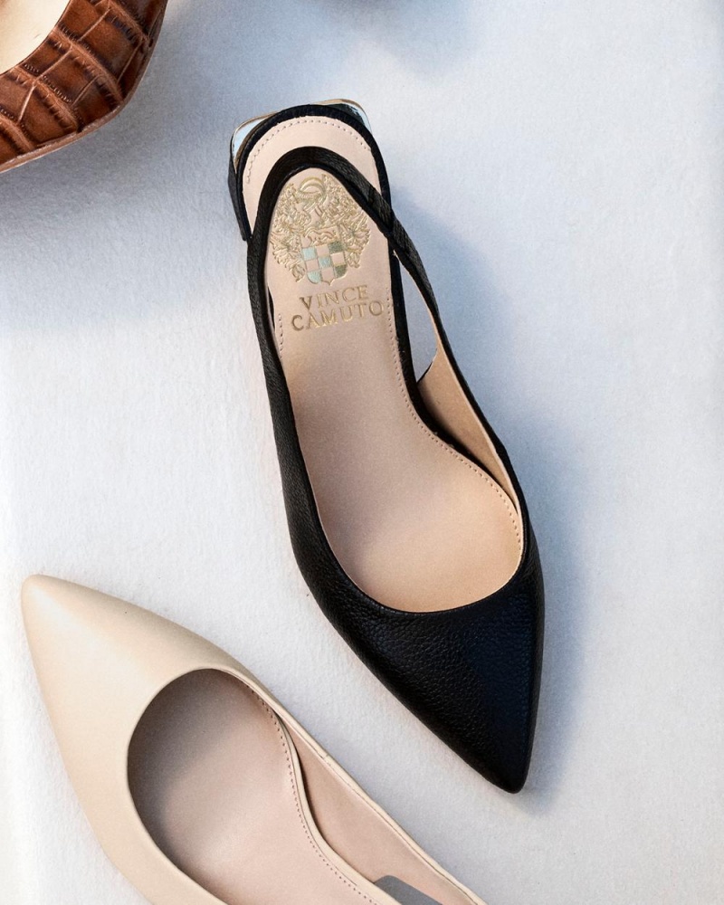 Vince Camuto Hamden Slingback Podpätky Damske Čierne | EDVI-92045