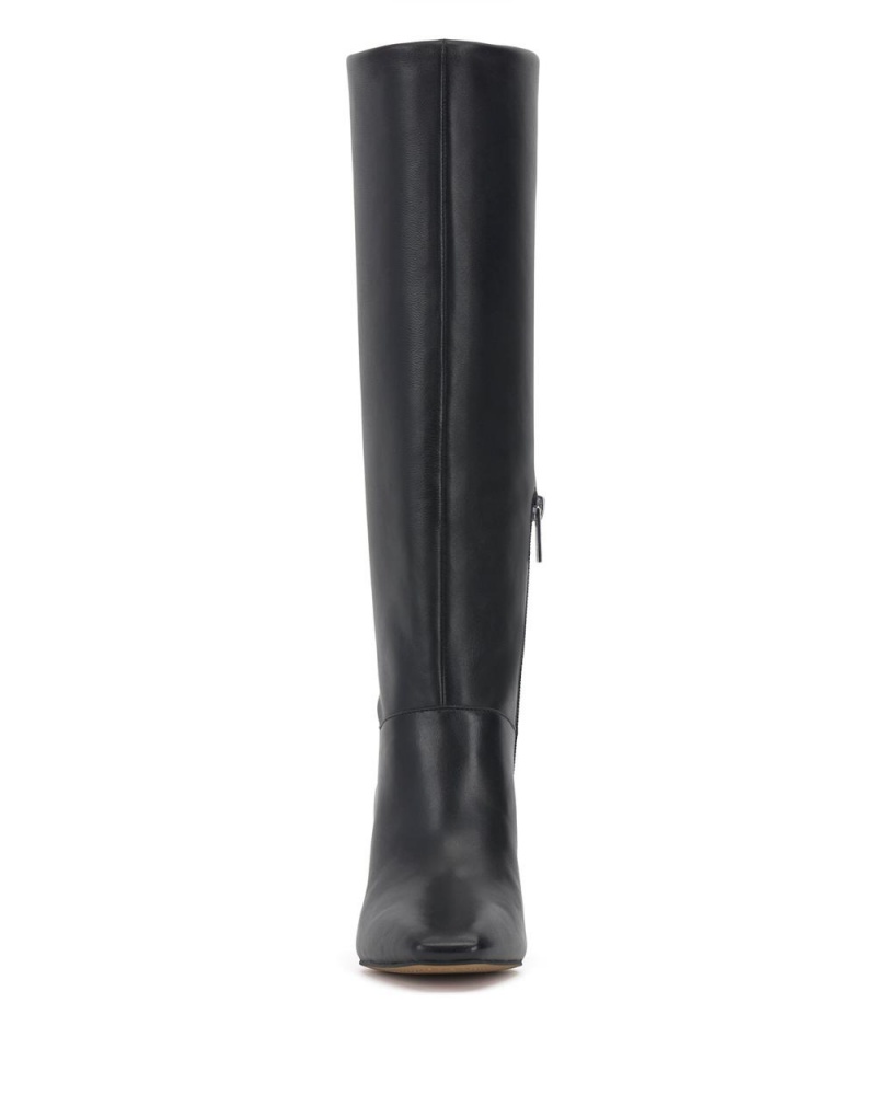Vince Camuto Hersha Siroke Topanky-Calf Vysoke Cizmy Damske Čierne | OXGW-49573