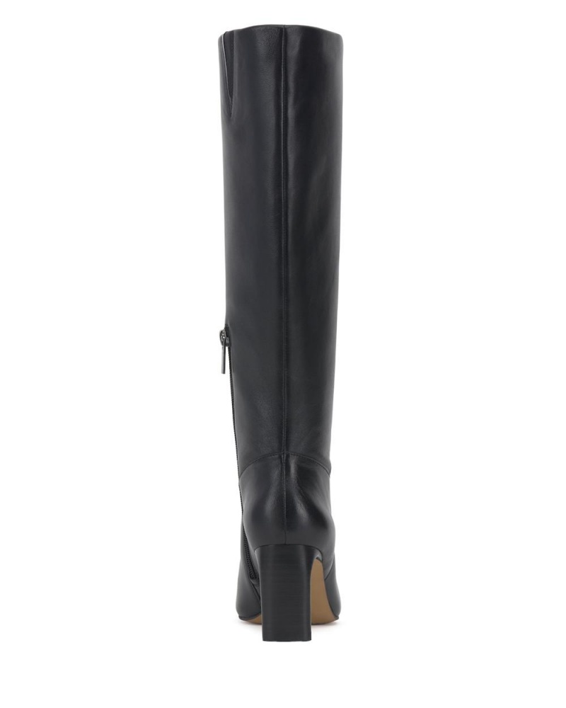 Vince Camuto Hersha Siroke Topanky-Calf Vysoke Cizmy Damske Čierne | OXGW-49573