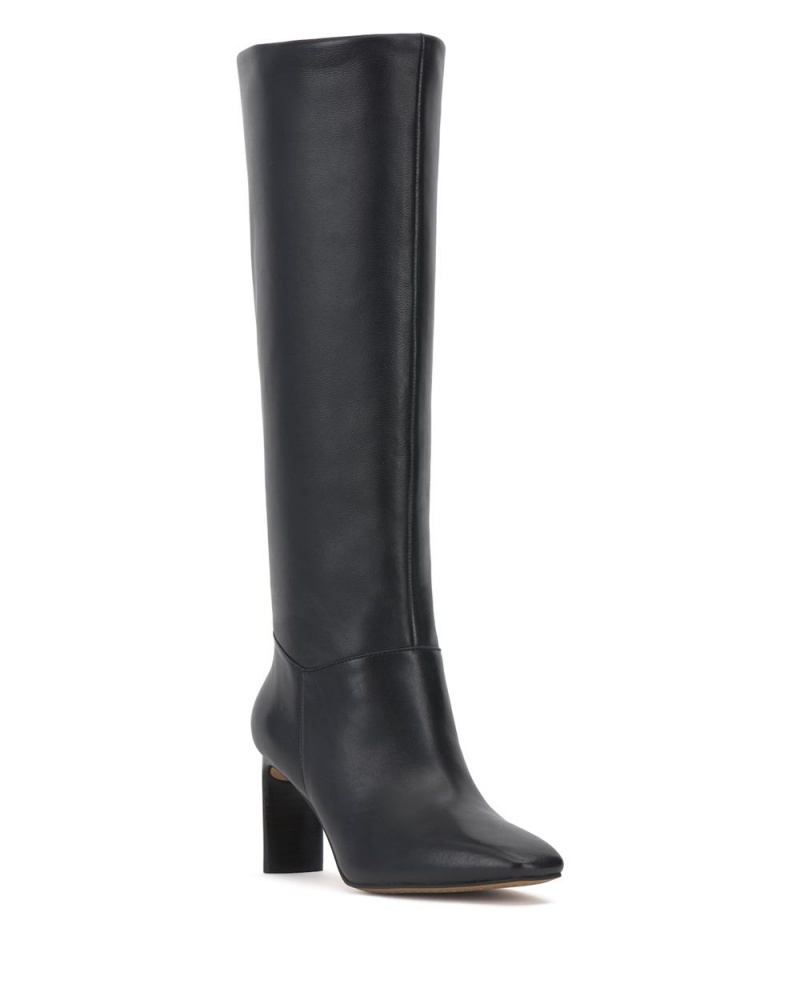 Vince Camuto Hersha Siroke Topanky-Calf Vysoke Cizmy Damske Čierne | OXGW-49573