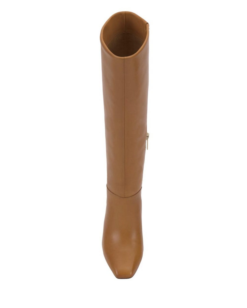 Vince Camuto Hersha Siroke Topanky-Calf Vysoke Cizmy Damske Hnede Svetlo | TJVP-70834